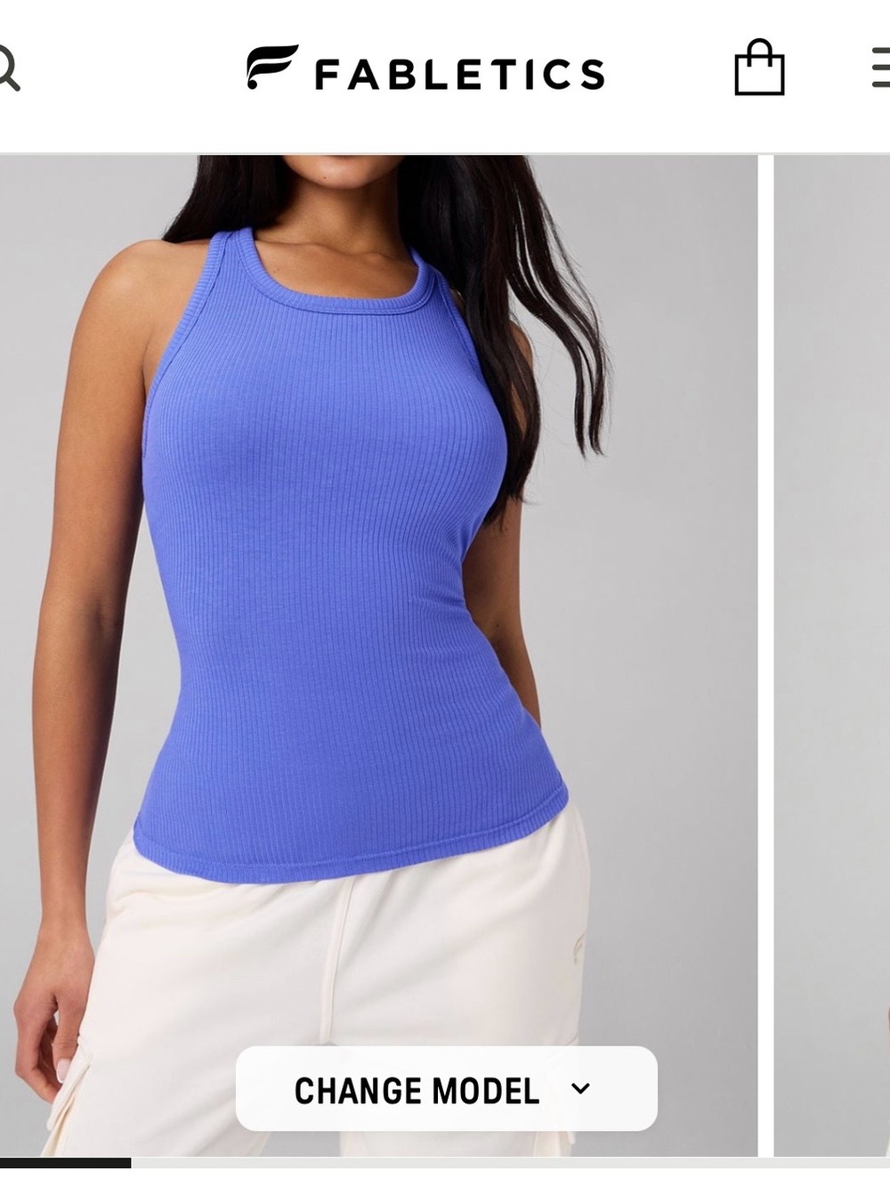 Fabletics Ribbed Tank Top - Picture 2 of 2